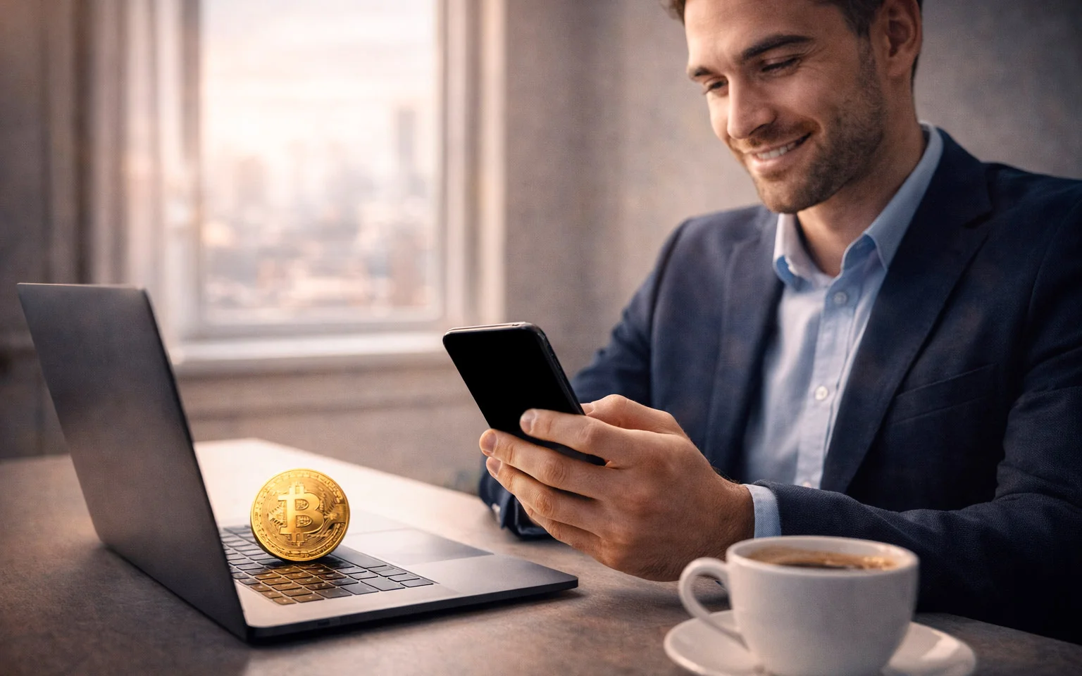 Symbolische Darstellung der Vorteile: Geschwindigkeit, Anonymität und Freiheit